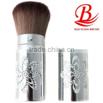 aluminum glittering diamond design synthetic hair nail art dust brush