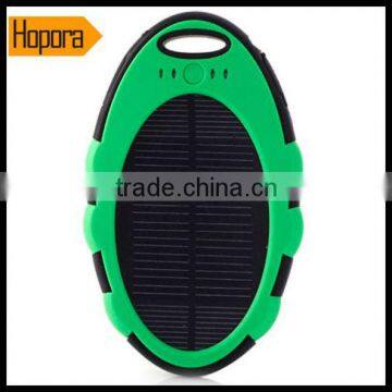 2 Usb Solar Charger Power Bank Waterproof 5000Mah