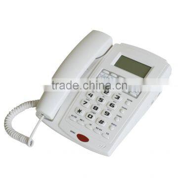 Caller ID Corded Telephone with Robust Plastic and Ringer Volume Switch