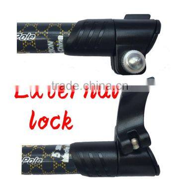 Popular Four Sections Carbon Fiber Telescopic Trekking Pole Nordic Walking Stick photo-4