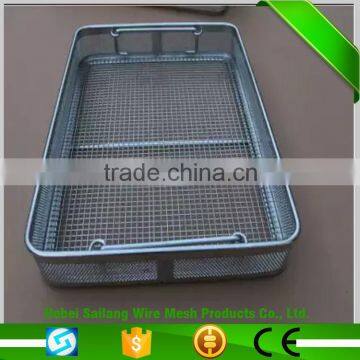 High secruity and good quality about the stainless steel wire mesh kitchen cooking basket/stainless steel wire mesh basket