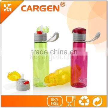 BPA free sports plastic water bottles with straw