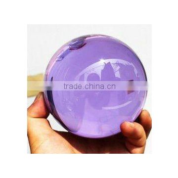 purple crystal ball with laser for home decorations(R-0703