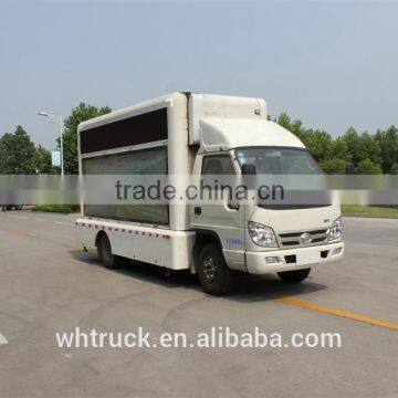 Hot sale BJ5043XXC-B1type Brand new futian 4x2 led advertising trucks mobile led vehicles