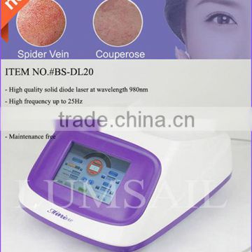 New 980nm wavelength Diode Laser Vascular Removal facial skin spider veins