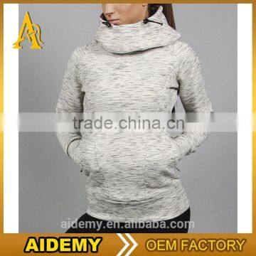 custom pullover women hoodie fleece soft high neck sweat hoodies