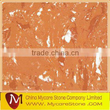 honed red artificial marble countertop