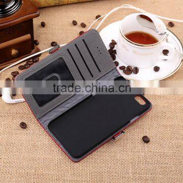 2015 New Design Luxury Wallet Phone Case for Iphone 6 Plus 5.5 Totu Case