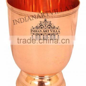 IndianArtVilla Handmade Pure Copper Wine Glass 450 ML - Wine Cocktail Whisky Bar Hotel Restaurant Drinkware