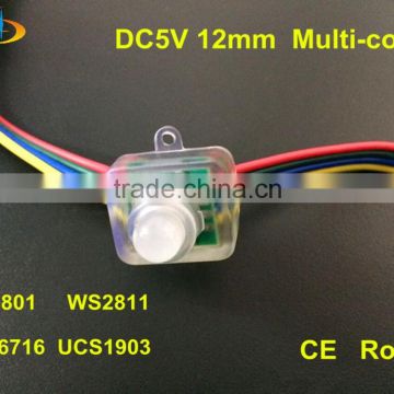 12mm WS2811 RGB IP68 DC5V full color LED Pixel