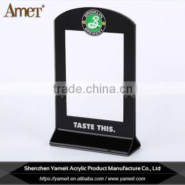 Alibaba gold supplier customized shape eco-friendly acrylic menu holder