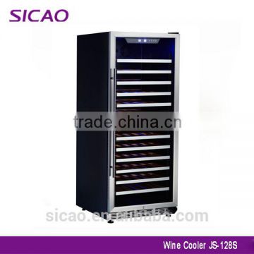 2016 hotsale freestanding 5-12 degree 12-22 degree wine fridge 144 bottle