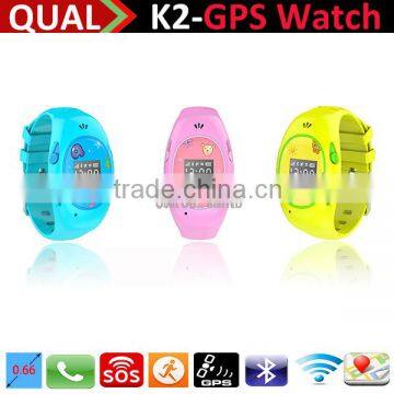 SOS Function Kids GPS watch Remote GPS Tracking Hand-free Wireless Bluetooth Digital Smart watch C