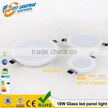 Factory direct supply price hot selling led commercial lighting 6w/12w/18w/24w glass