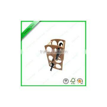 New Design 3 Bottle Bamboo Wine Glass Rack photo-5