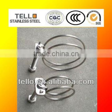 stainless steel double wire hose clamp