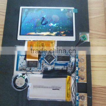 2.4/2.8/3.5/4.3/5/7/10.1 inch video module for greeting cards,video brochure module