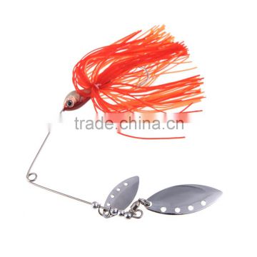 17g Fishing Lure Spinnerbait Fresh Water Shallow Water Bass Walleye Crappie Minnow Fishing Tackle with Jig Hook