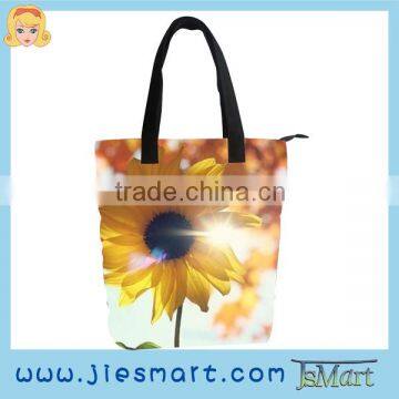 canvas handbag flower sublimation printing