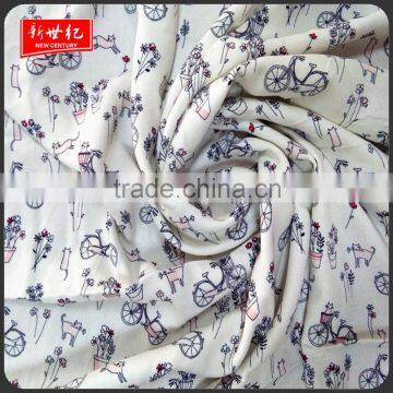 Spun Rayon twill printed fabric