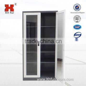 Moden glass swing door steel file cabinet used office cabinet