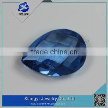 China good quality turtle cut pear shape spinel bead gemstone for silver jewelry