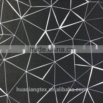 geometrical print washed velvet fabric for outdoor wear home textile