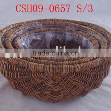 willow basket for garden or plant