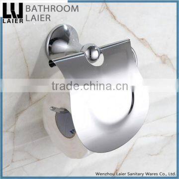 China Manufacture Covered Zinc Alloy Chrome Finishing Bathroom Sanitary Items Wall Mounted Toilet Paper Holder