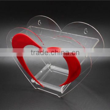 wholesale acrylic lockable donation box