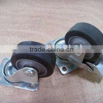 Swivel rubber caster