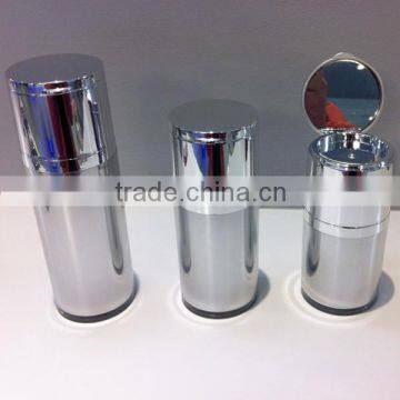 Round Acrylic Cosmetic Lotion Bottle 2014 New Design Cosmetic Lotion Bottle