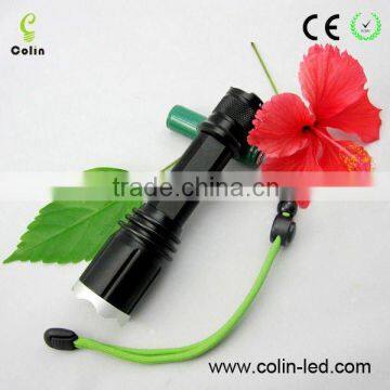 Cree Q5 High Power Led Torch Solar Powered Led Flashlight