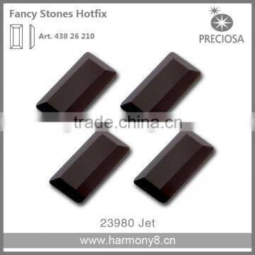 Original PRECIOSA Flat Back Stone Hotfix in Jet,MC Baguette FB, ART.438 26 210