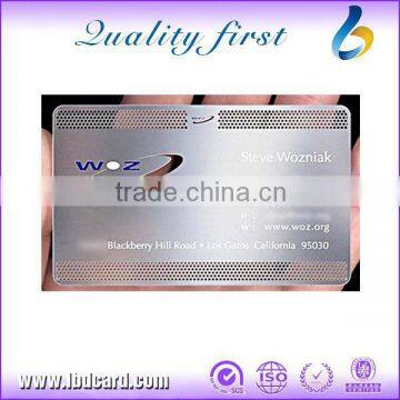 LBD Logo Cut Out Stainless Steel Metal Business Membership Card photo-2