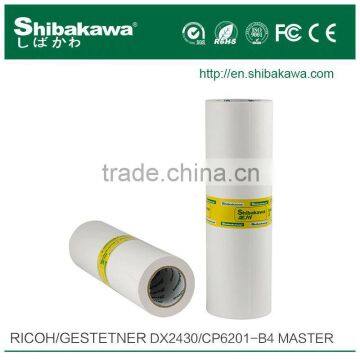 ricoh duplicator dx2430 master roll B4 paper for priport