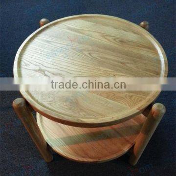Wooden Round Side Table #AWF45 photo-2
