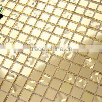 MB SMG13 Premium Mosaic Wall Tile Backsplash Tile Wholesale Gold Foil Glass Mosaic