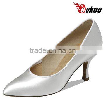 women ballroom dance shoes satin material modern dance shoes