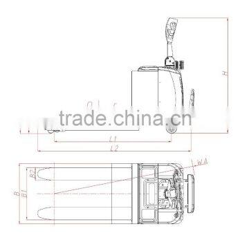 1-3tons Manual Hydraulic Pallet Truck/yujie/logistics Equipment/hand Pallet Truck China Export/warehouse photo-3