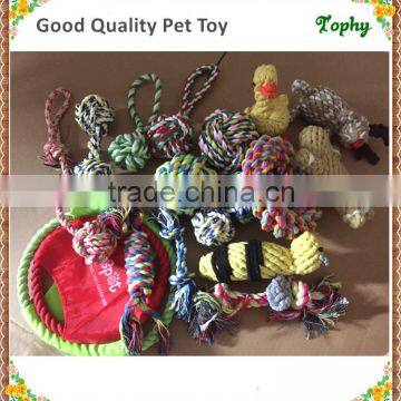 Colorful Cotton Rope Tennis Ball Dog Toy,smiling Ball With Rope Kont and Tug photo-6
