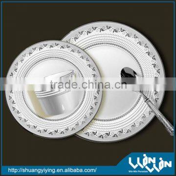 plates porcelain different shapes white design wwp130029