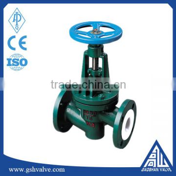 Flange Corrosion Resistance Fluorine Lined Globe Valve