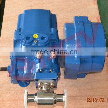 explosion proof clamp ball valve with electric actuator