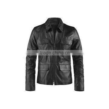 leather jackets,Mens customized leather jackets,winter Leather jacket,Hooded,Mens Black Graceful Leather Jackets