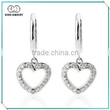 High Quality oversea wholesale bridal heart stud earring