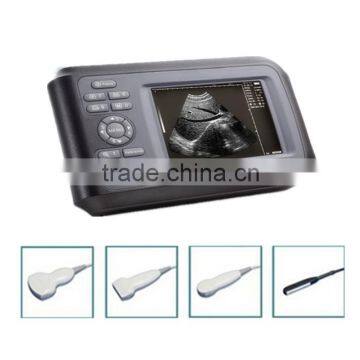 CE mark 5.5 inch monitor Handheld Ultrasound scanner with Convex linear transvaginal probe optional