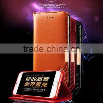 KALAIDENG Royale II series Genuine cow leather case magnetic cover for iPhone 6
