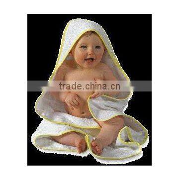 flower embroidery hooded baby towel