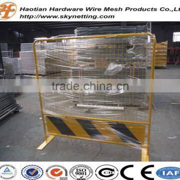 Powder Coating Yellow High Net Fencing Temporary Fence With Welded Wire Mesh Infilled photo-5